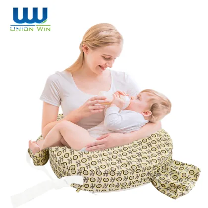 Velvet Fabric Air PU Foam Ergonomic Newborn Breastfeeding Pillow