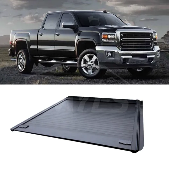 Custom Locking Waterproof Car Bed Cover Aluminum Roll-Up Tonneau Cover for Chevy Silverado