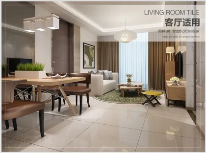 Cheap Bone White Polished Porcelain floor Tile prices from Foshan