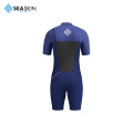 Seaskin Purple Color One Piece Shorty Surfing Wetsuit