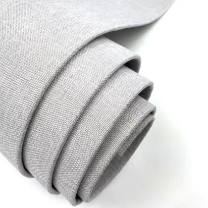 100% Natural Cotton Textile Wallpaper - Seamless Soil Color Style Wall Cloth