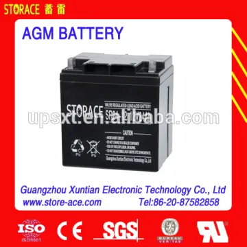 12v 24ah AGM lead acid battery (SR24-12)