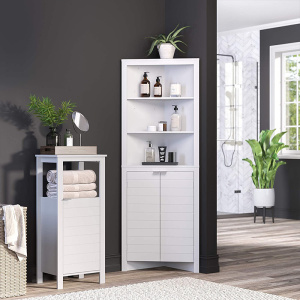 Modern Double Basin Bathroom Storage Cabinets