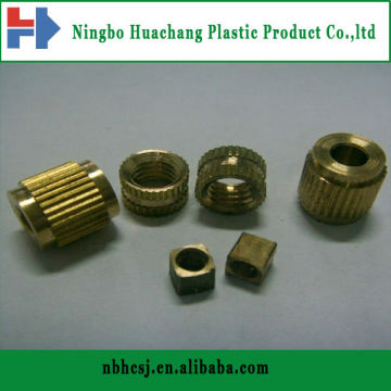 brass/bronze/copper knurled insert,knurled insert nut