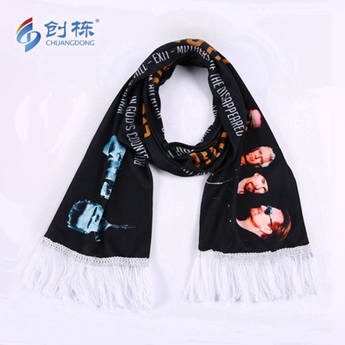 Custom promotion advertising design digital printing scarf