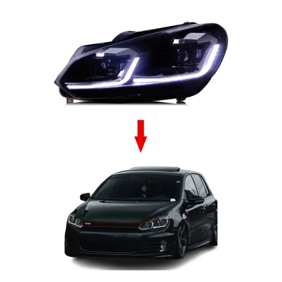 XT Upgrade LED Xenon Headlight Assembly for VW Golf 6 to Golf 7 (2009-2013)