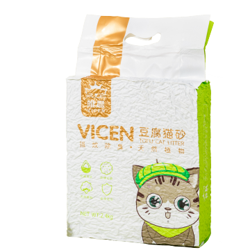 Arena para gatos de tofu con aroma de té verde ecológico