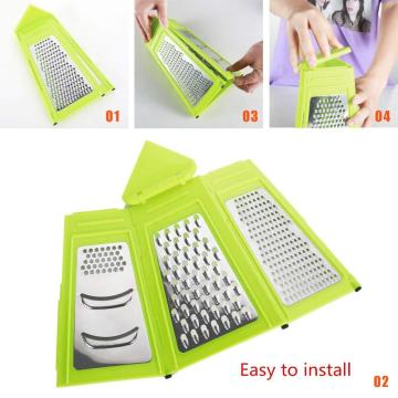 3-Sided Stainless Steel Plastic Collapsible Box Grater