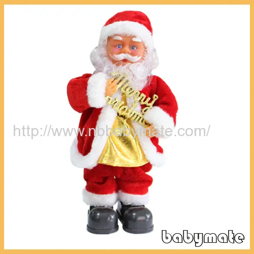 12" Wish Merry Christmas Santa Claus 