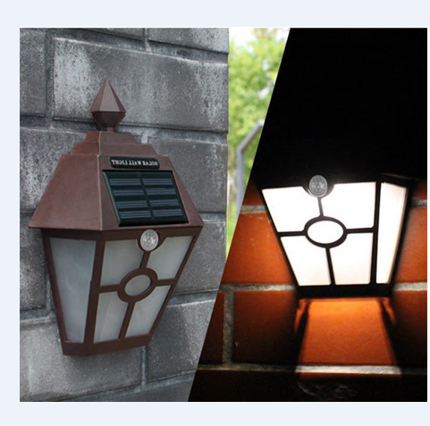 Cordless New Design Dark SMD LED Waterproof Motion Solar Sensor Wall Light