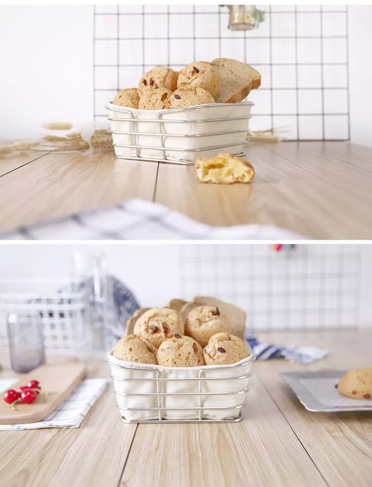 Multifunctional Durable Stainless Steel Bread Storage Basket