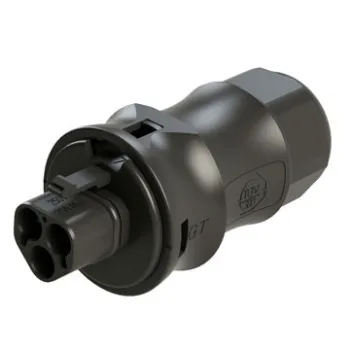PV cable side, male connector, M25 standardized design, 3-pole, male, screw connection, 250V/25A