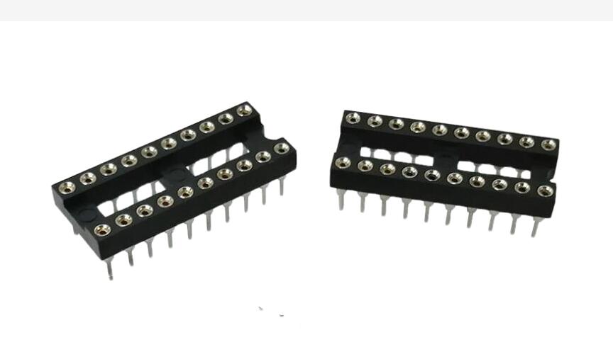 2,54mm Pitch κατακόρυφο μέσω οπής στριμωγμένη PIN IC DIP Socket Dual-in-Line Straight Dip (H = 3,0)