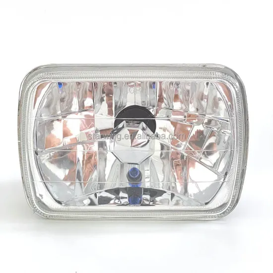 Factory Direct High Quality 7 Inch Square Crystal Type Halogen Semi Sealed Beam Truck Headlight with H4/T10 Bulb