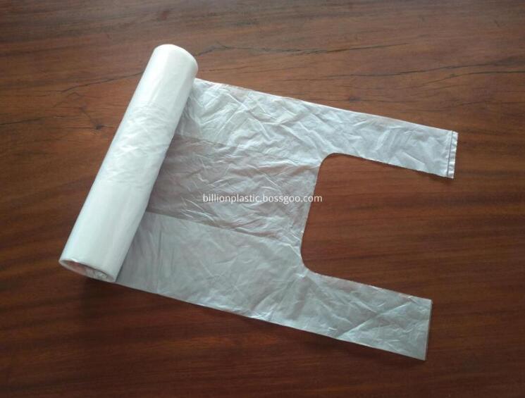 Grocery T Shirt Fresh Keeping Plastic PE Resealable Clear Packing Polythene Vest Bags