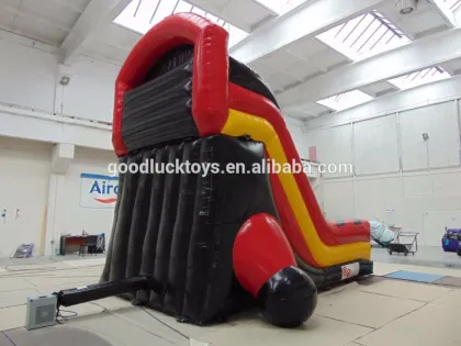 Big inflatable VERTICAL DROP rush SLIDE