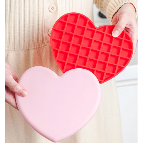 Factory Heart Shape Silicone Table Placemat Silicone Trivets