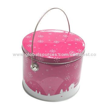 Round Tin Boxes with Ring