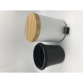 Bamboo Lid Soft CloseTrash Can