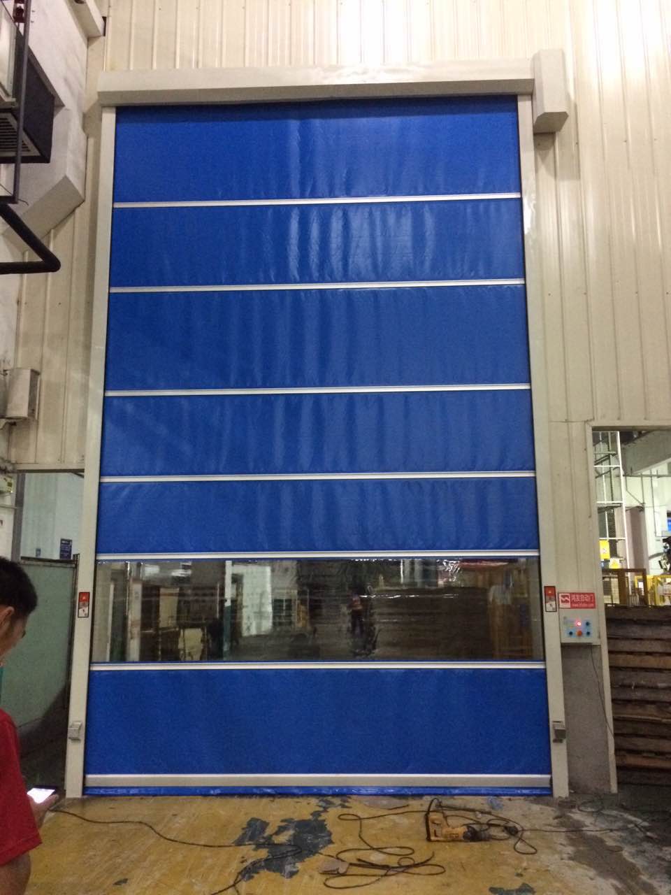 Electric Plastic Fabric Rolling Hgih Speed Door