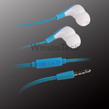Flat Wire/Cable Earphone for iPhone