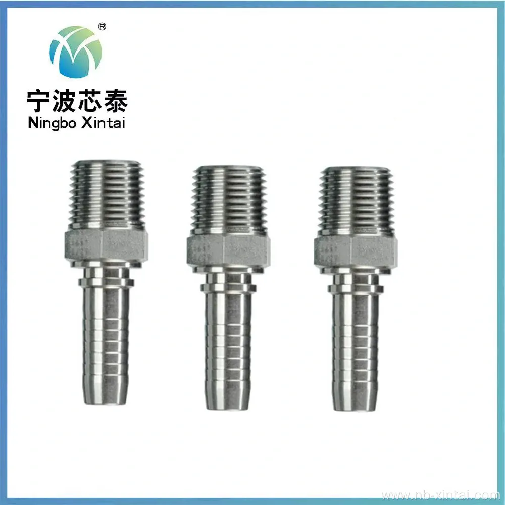 Stainless Steel NPT Straight Male Hose Insert Fitting