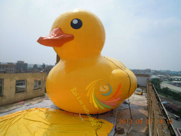 Plato pvc material big inflatable yellow duck
