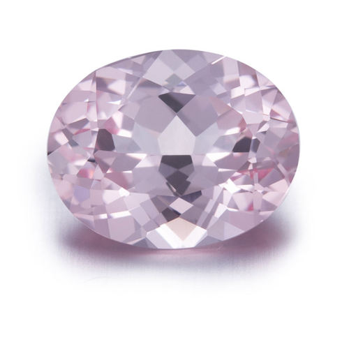 แล็บสร้างพลอยไพลินสีชมพู Morganite ทรงวงรี