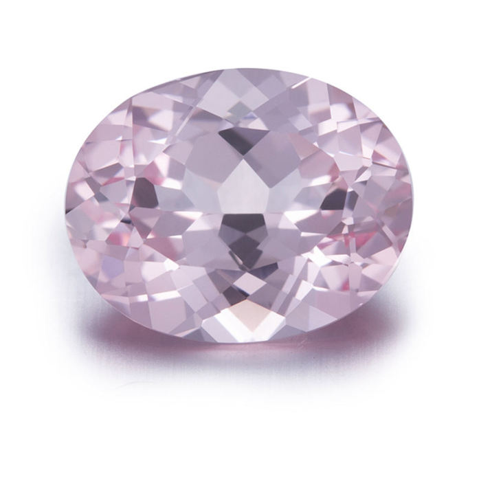 แล็บสร้างพลอยไพลินสีชมพู Morganite ทรงวงรี