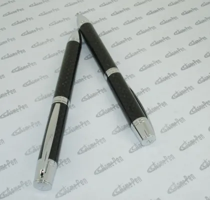 Carbon fiber Ball Pen and Roller Pen Twin pen set