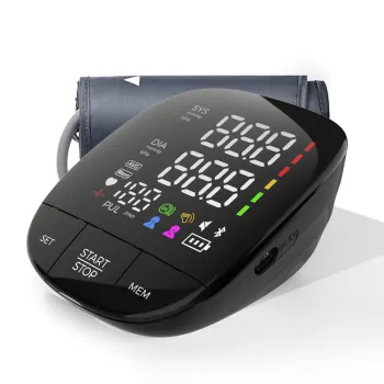Upper Arm LED Backlit Screen Digital BP Monitor Automatic Blood Pressure Machine