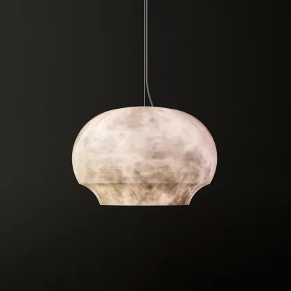 Factory Price Alabaster CELINE Chandelier: Modern Luxury LED Pendant Light for Dining Room and Kitchen Island