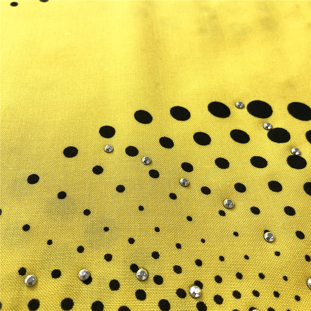 Rayon Dyed And Printed With Stone