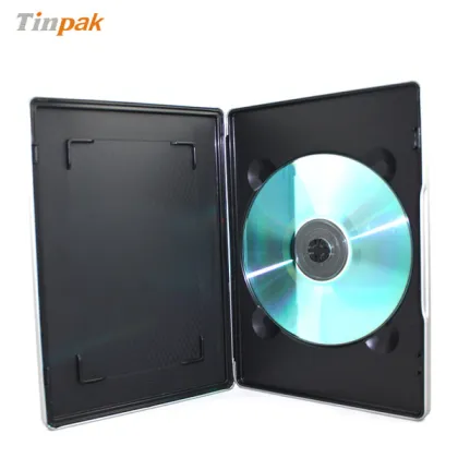 global silver dvd tin packaging box/case/bag