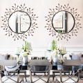 Decorative Mirror with Removable Leaves