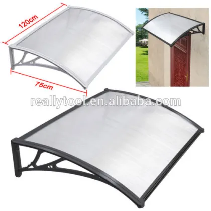 door canopy/door awning/front door canopy/greenhouse/garden shed/car garage/polycarbonate board/rain shelter