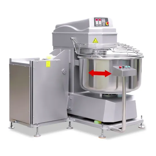 Large Capacity Spiral 250kg Electrical Removable Bowl Dough Mixer Automatic Dumping Mixer with Crane