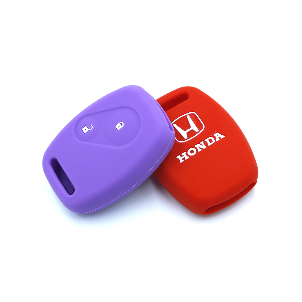 Embossed 2 Buttons Silicone Key Cover
