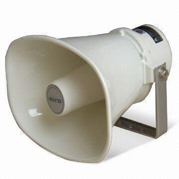 ABS Horn Speaker with 20W Rated Input Power, Used in Factory, Measures 290 x 215 x 293mm