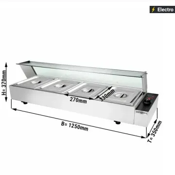 Hot Selling Stainless Steel Bain Marie Fast Food Electric Buffet Bain Marie