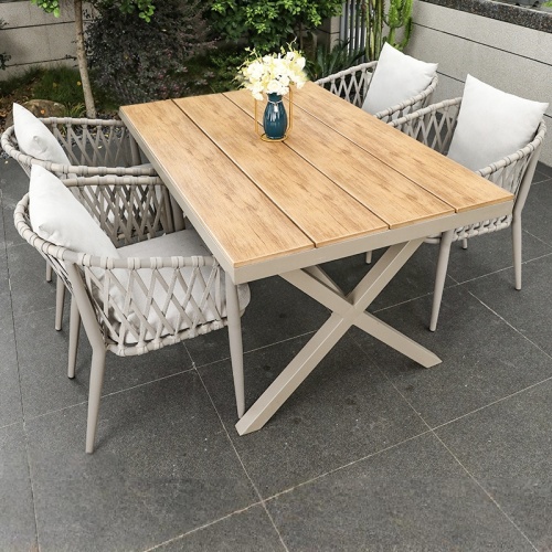 Nordic Outdoor Table and Chairs Courtyard