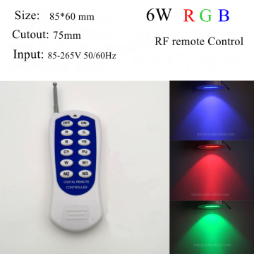 Remote Control RGB LED Ceiling Spot Lights 6W 12W 15W for KTV Night Clubs