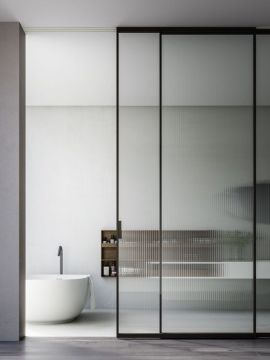 Aluminium profiles 55mm bathroom door