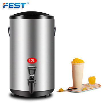 Milk Tea Insulation Barrels & Stainless Steel Drink Dispensers (8L-12L)