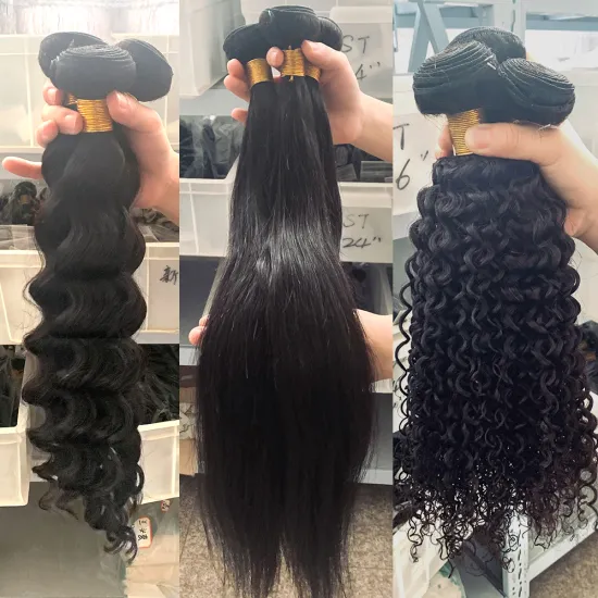 Free Sample Silky Straight Human Hair Extensions Remy Hair Wholesale Cuticle Aligned 10A 12A Unprocessed Cambodian Hair Bundles