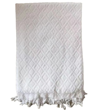 Factory Direct Plain White Muslim Hajj Handtücher &amp; Ihram Handtuch Falten