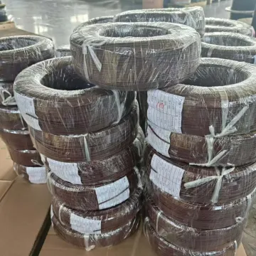 Industrial 0.5mm² Brown Silicone Braid Wire