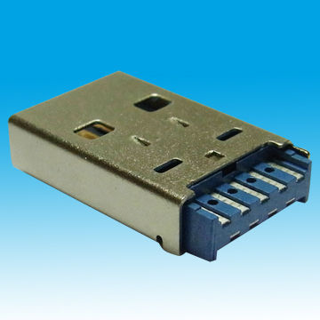 USB3.0 A-type Male Connector with Four Pins, -40 to 105 & #176:C Temperature
