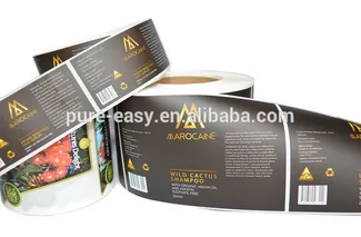 Packaging label for essential oil