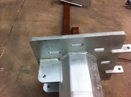 Outdoor 9 M 11 M Galvanized Lamp Post